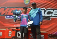 Pembalap Cilik Asal Way Kanan Sabet Juara Umum MX 50cc di Sirkuit Lembah Kencana