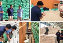 Bulog Lampung Utara Mengecek Beras Bantuan Pangan di Gudang Pisang Baru