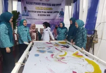 IKM Godong Helau Kenalkan Batik Ciprat di Desa Tapis