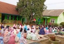 Siswa SDN 1 Banjit Gelar Salat Istisqa Mohon Hujan