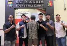 Pria Paruh Baya di Way Kanan Diringkus Polisi