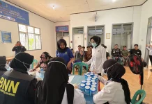 Lapas Way Kanan Lakukan Razia Gabungan dan Tes Urine