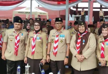 Gubernur Mirza Pimpin Apel Hari Pramuka Ke-65