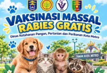 Catat Lokasi Layanan Vaksinasi Rabies Gratis Metro
