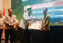 Tiga BPS Kabupaten/Kota di Lampung Dapat Penghargaan Atas Pelayanan Statistik