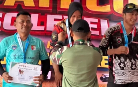 Srikandi Lanudad Gatot Soebroto Juara Menembak HUT Oku Timur