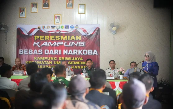 Kampung Sriwijaya Diresmikan Jadi Kampung Bebas Narkoba