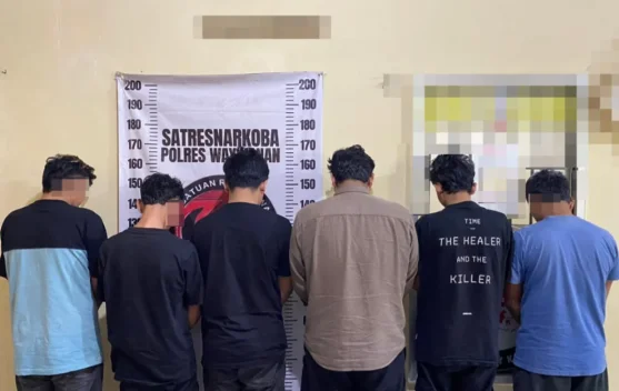Satresnarkoba Way Kanan Ringkus 6 Tersangka Narkotika