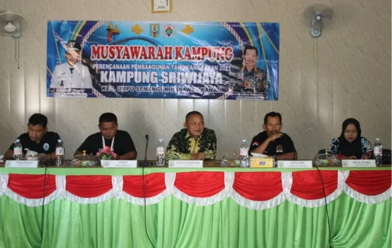 Kampung Sriwijaya Susun Rencana Pembangunan 2027