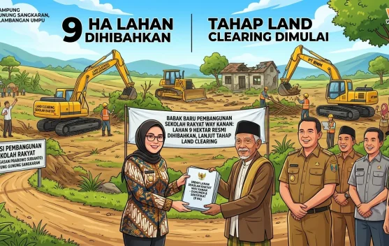 Sekolah Rakyat Way Kanan Segera Masuk Tahap Pematangan Lahan