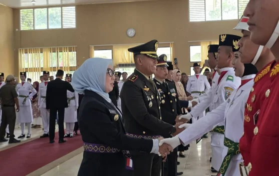 Bupati Way Kanan Kukuhkan Paskibraka 2026, Siap Bertugas pada HUT RI ke-81