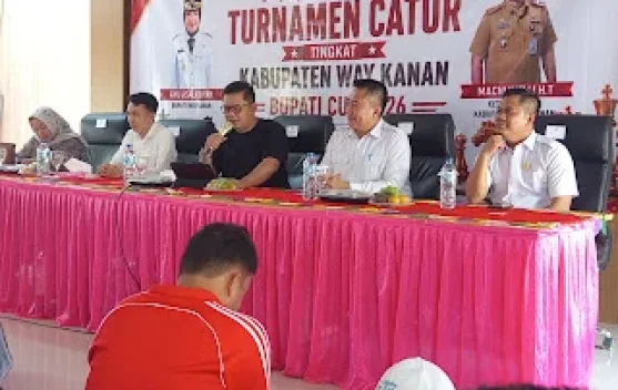 64 Peserta Ikuti Turnamen Catur Bupati Cup Way Kanan