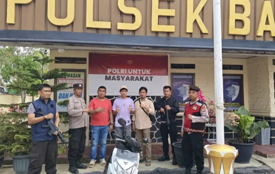 Polsek Baradatu Amankan Motor Hasil Pencurian di Gunung Katun