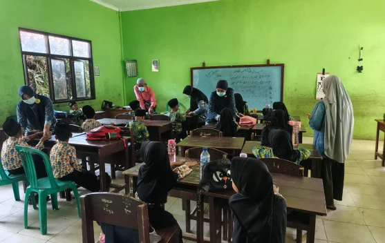 UPT Puskesmas Sukabumi Gelar BIAS MR dan HPV1 di MIN 4