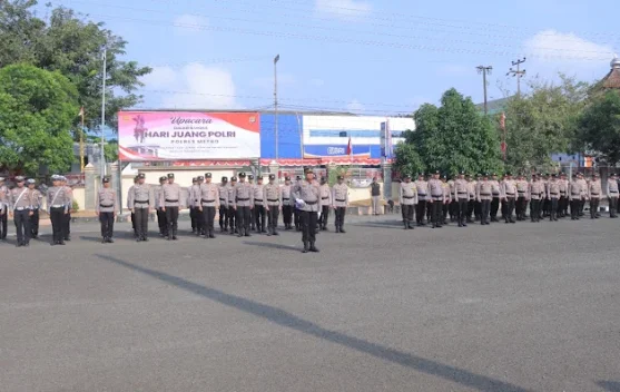 Kapolres Metro Pimpin Upacara Hari Juang Polri