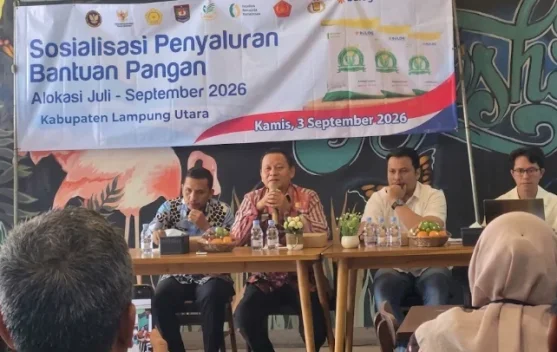 Bulog Sosialisasikan Penyaluran Bantuan Pangan di Lampung Utara