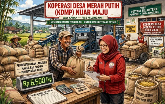 KDMP Nuar Maju Siapkan RMU untuk Serap Gabah Petani