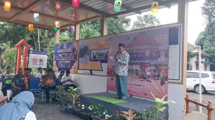 Polsek Mergangsan Pastikan Keamanan Pembukaan Pasar Ramadan PAY Lowanu