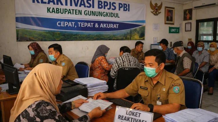 Belasan Ribu Warga Gunungkidul Reaktivasi BPJS PBI