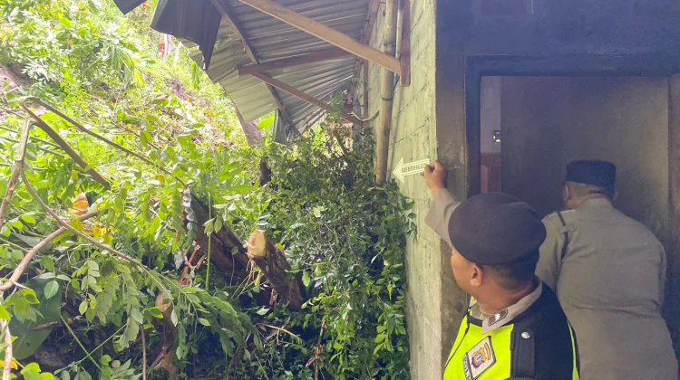 Tanah Longsor Jebol Rumah Lansia di Kokap