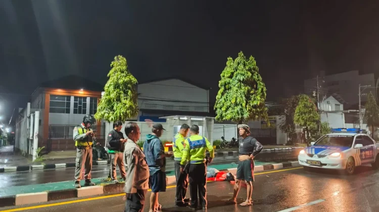 Kurang Konsentrasi, Kecelakaan Tunggal Terjadi di Jalan Padjajaran Sleman