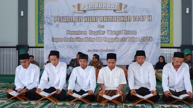 Pesantren Ramadan Lapas Narkotika Yogyakarta Diikuti 60 Narapidana
