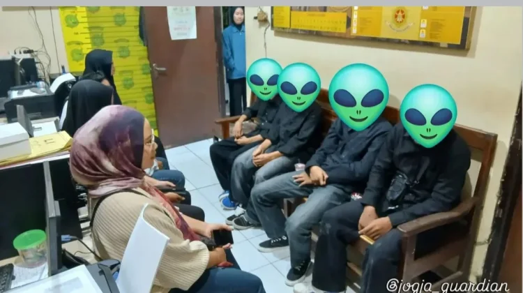 Ugal-ugalan dan Nyalakan Petasan di Jalan, 4 Pelajar Diamankan Polresta Sleman