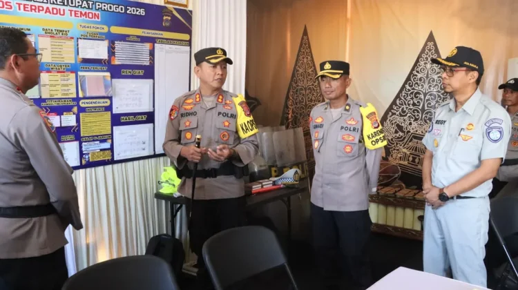 Kapolres Kulon Progo Tinjau Pos Pengamanan Operasi Ketupat Progo 2026