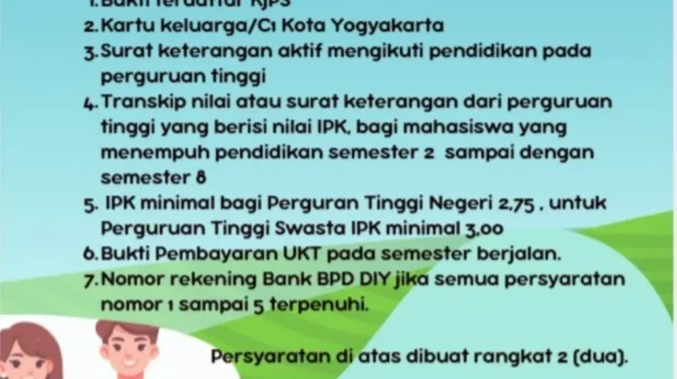 Pengajuan JPD Perguruan Tinggi Dibuka, Kuota 250 Penerima
