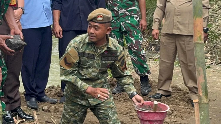 Kader Bela Negara Kulon Progo Dukung Pembangunan Jembatan Garuda