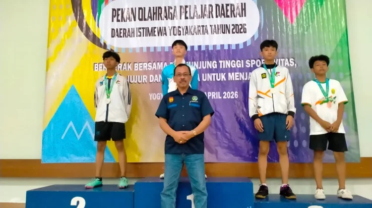 Yogyakarta Sapu Bersih Emas Tenis Meja POPDA DIY