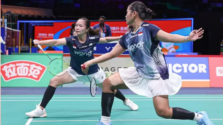 Kejutan Besar, Rachel/Febi Tumbangkan Unggulan Tiongkok di Badminton Asia Champio