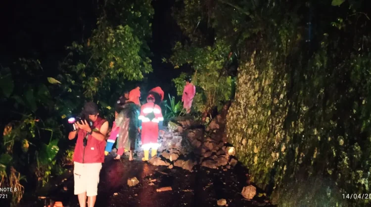 Hujan Deras Sebabkan Talud Longsor di Sleman
