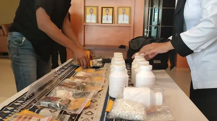 Polres Bantul Sita 118 Butir Psikotropika, Empat Pelaku Dibekuk