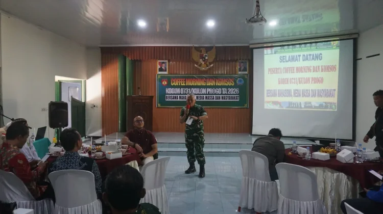Gelar Komsos, Kodim 0731 Kulon Progo Jaga Stabilitas Keamanan Wilayah