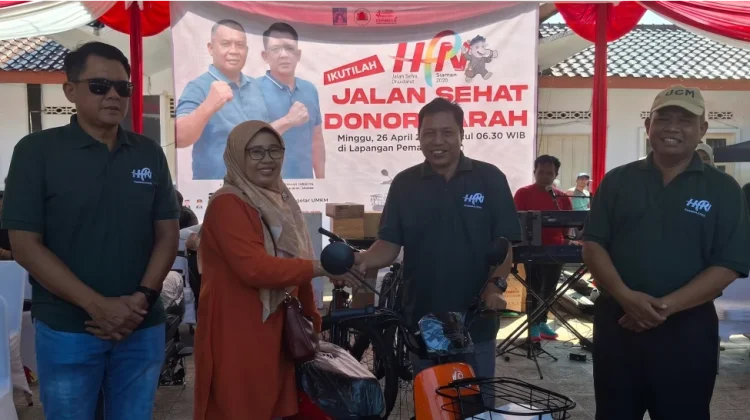 Jalan Sehat dan Donor Darah Meriahkan HPN Sleman