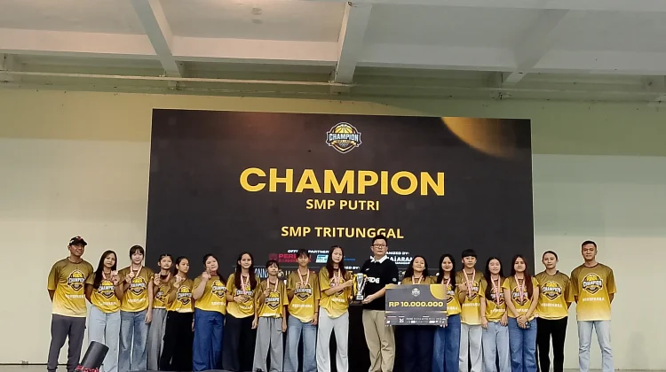 SMPK Tritunggal Jawara Champion Hoop League, Mischaline Berkontribusi 18 Poin