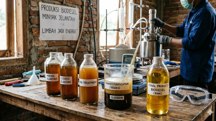 Cara Pembuatan Biodiesel dari Minyak Jelantah