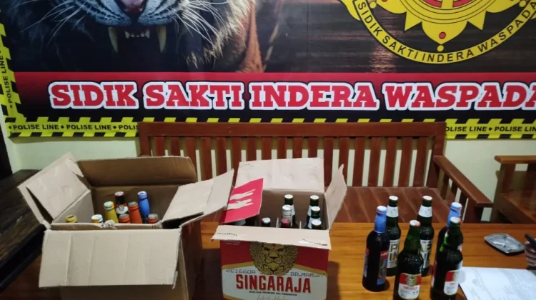 Lagi, Polres Bantul Sita Puluhan Botol Miras di Dua Lokasi Berbeda