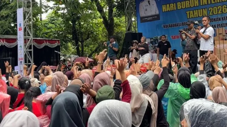 Berjalan Kondusif, Ribuan Buruh di Sleman Ramaikan Peringatan Hari Buruh