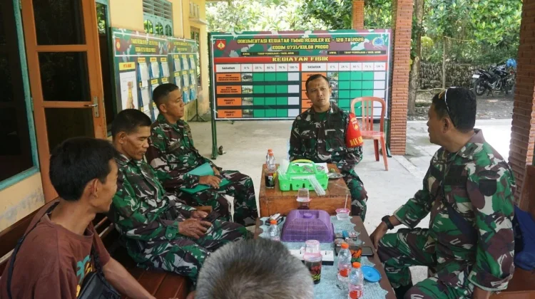 Dansatgas TMMD Reguler Tinjau Pos Kotis