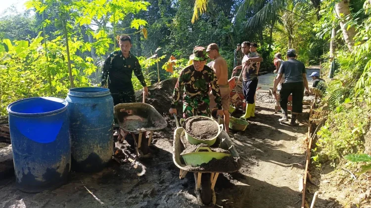Masuki Minggu Ketiga, Pengerjaan Rabat Beton Sidorejo dipercepat