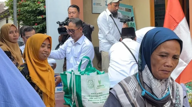Hari Jadi Ke-110 Kabupaten Sleman, Warga Mororejo Terima Ratusan Paket Sembako