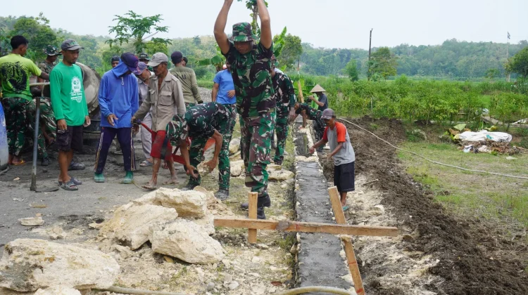 Masuki Fase Akhir, Gotong royong Terus Digelorakan demi Selesaikan Program TMMD