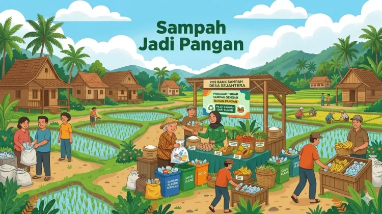 Tukar Sampah dapat Pangan Sehat dan Bergizi