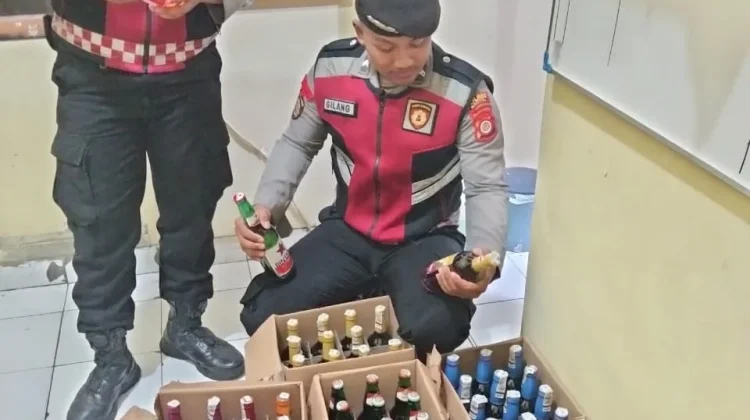 Lagi, Polres Bantul Amankan Ratusan Botol Miras Ilegal di Tiga Lokasi