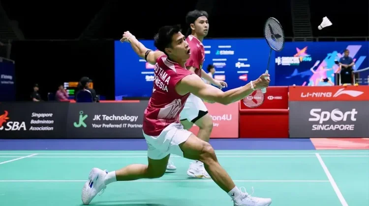 Tekuk Wakil Singapura, Sabar/Reza Melangkah Mudah ke 16 Besar Singapore Open