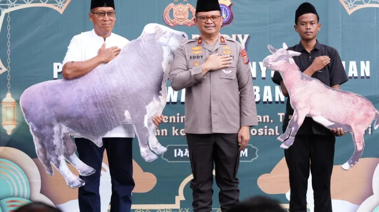 Iduladha 1447 H, Polda DIY Salurkan 11 Sapi dan 6 Kambing ke Masyarakat