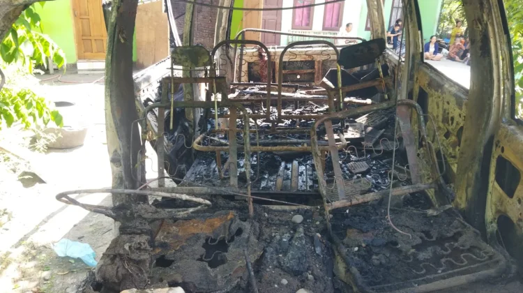 Mobil dan Garasi di Pandak Hangus Dilahap Si Jago Merah, Diduga akibat Cas Aki