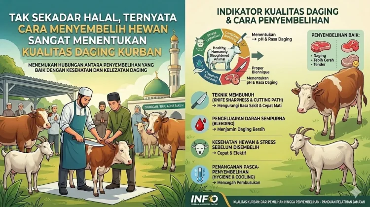Tak Sekadar Halal, Cara Penyembelihan Hewan Menentukan Kualitas Daging Kurban